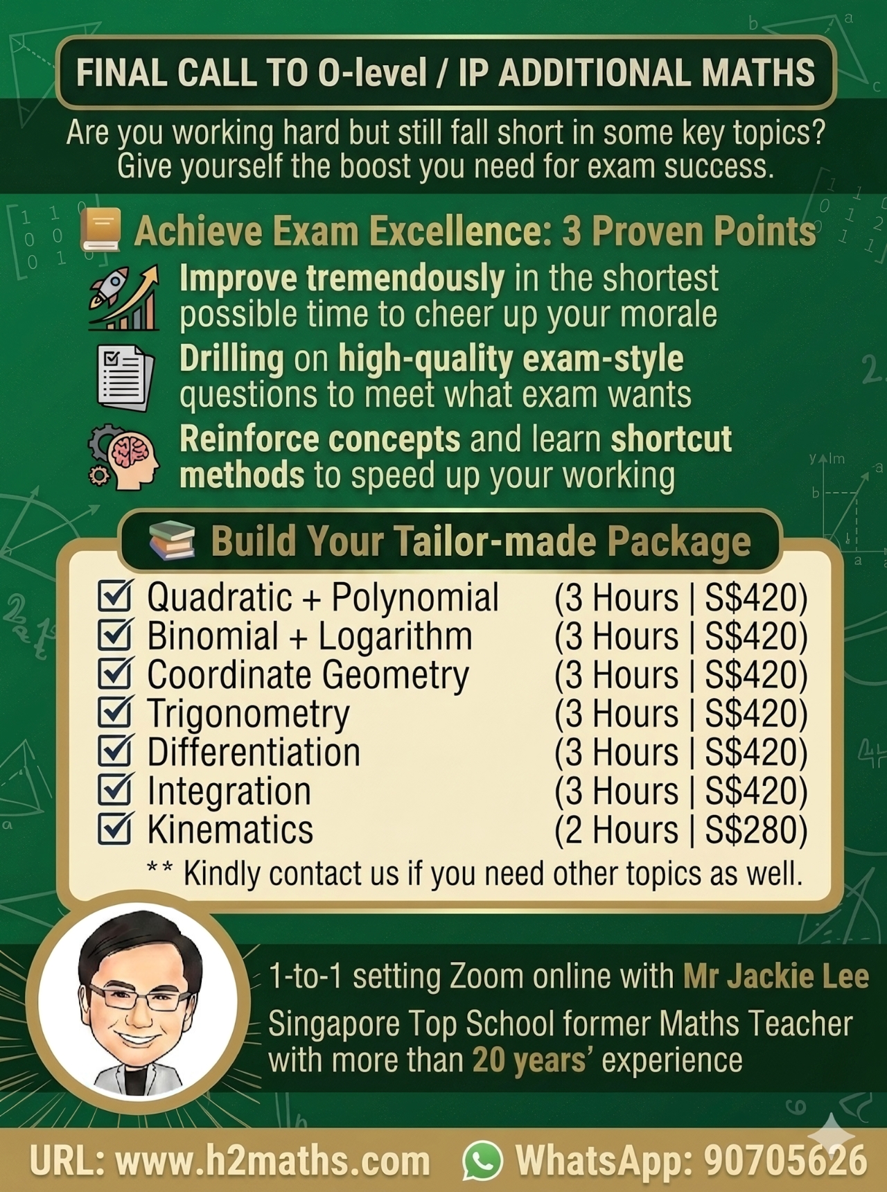 Final call to O-Level