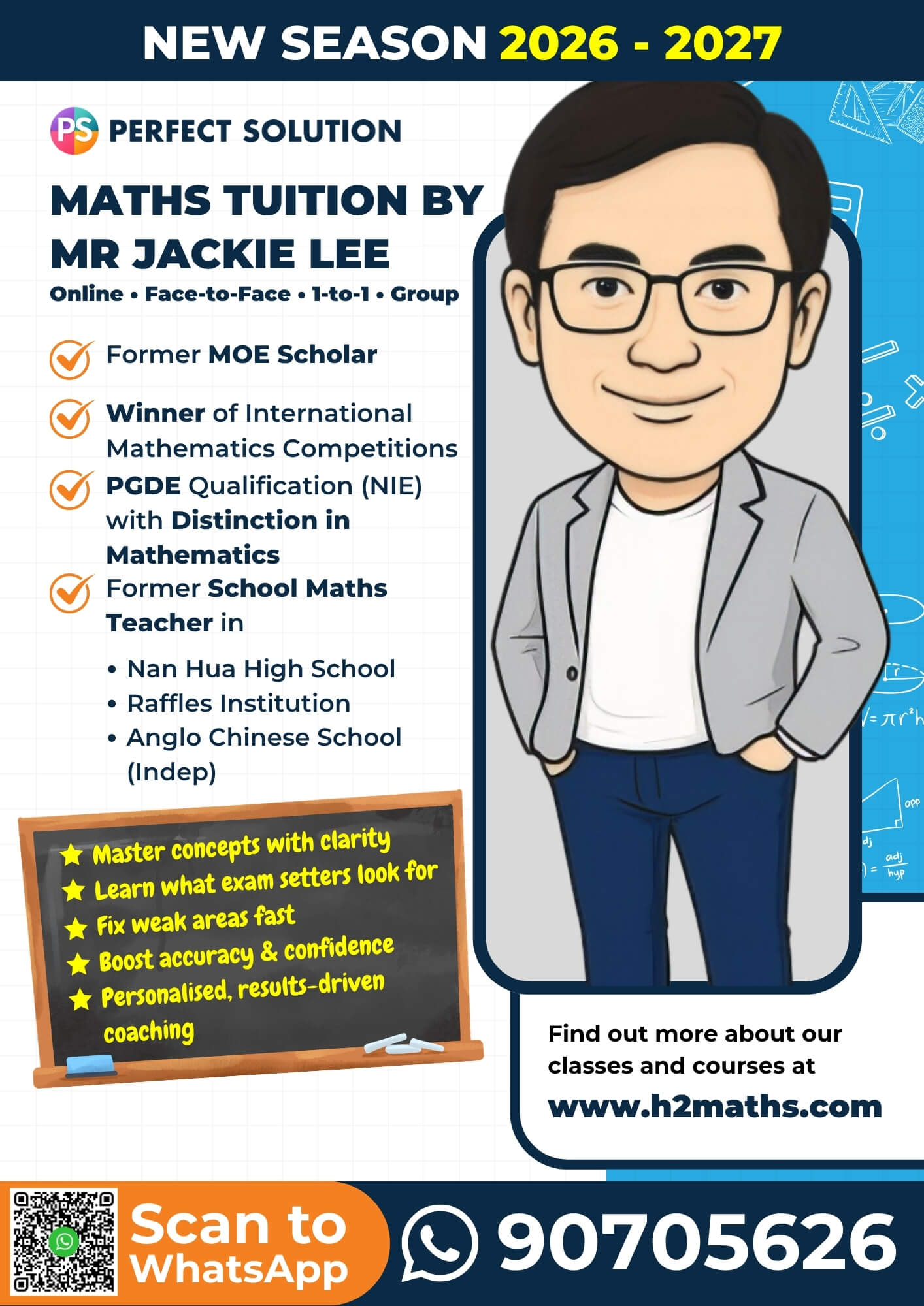 Perfect Solution Education Group Maths tuition by Mr Jackie Lee
